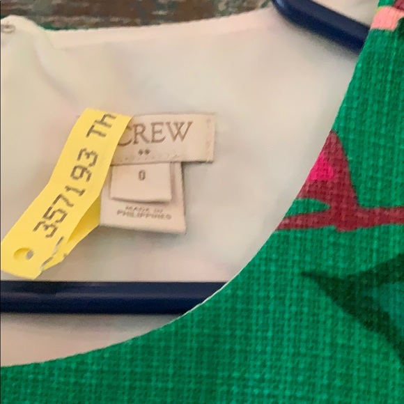 J Crew Green Floral Dress - Picture 4 of 6